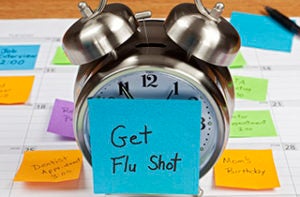 flu shot clock reminder