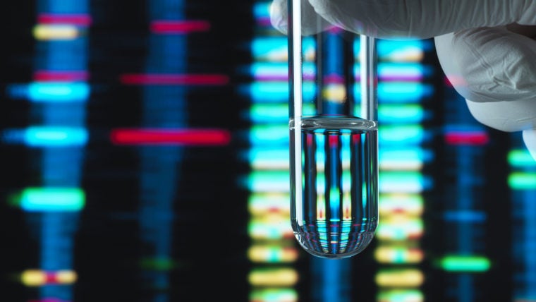 test tube, lab, laboratory, gloves, DNA