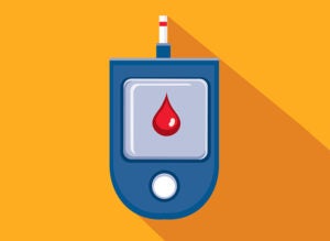 Blood Glucose Medical Flat Design themed Icon Set with shadow