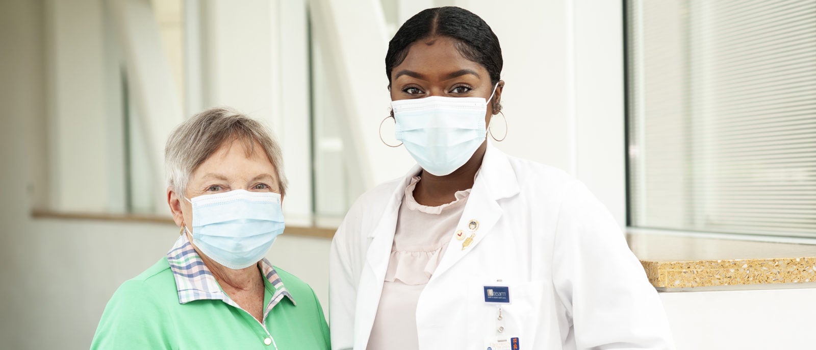 Aaliyah Meade and her patient