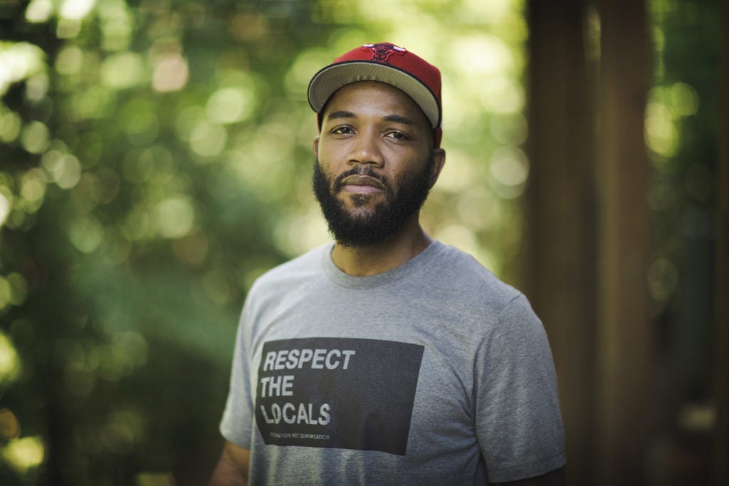 A.D. Carson is an assistant professor of hip hop and the Global South in the College and Graduate School of Arts & Sciences. (Photo by Dan Addison, University Communications)