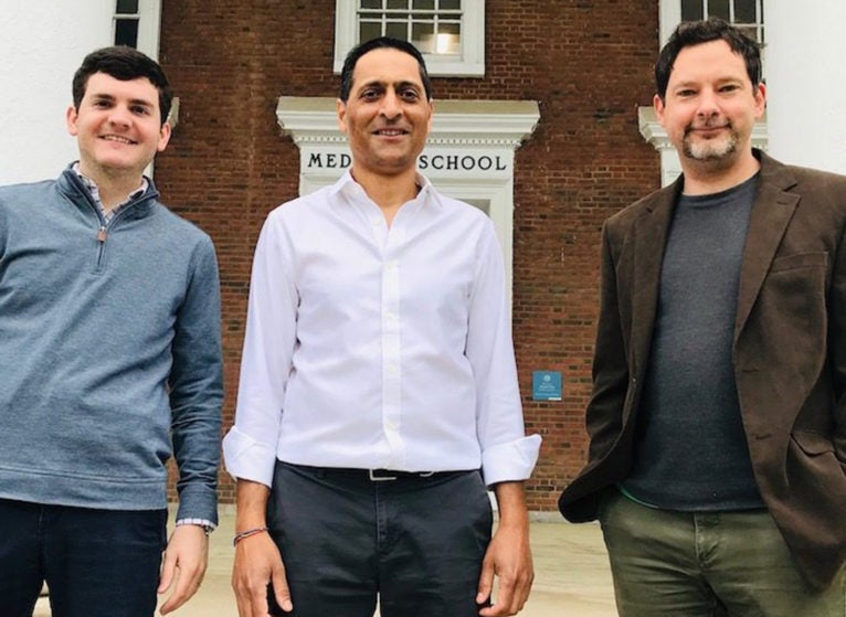 School of Medicine researchers Eric Wengert (from left), Manoj Patel and Ian Wenker