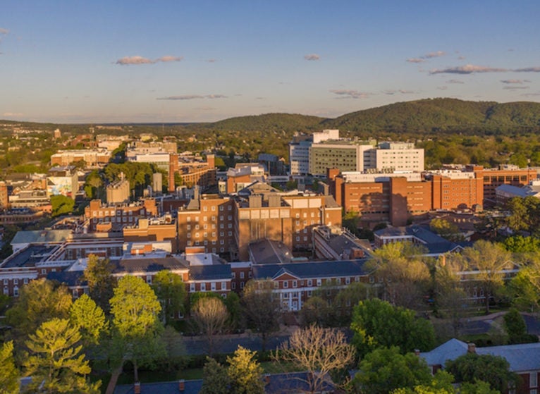 UVA Health system aerial photo