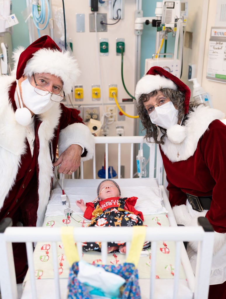 santa in the nicu