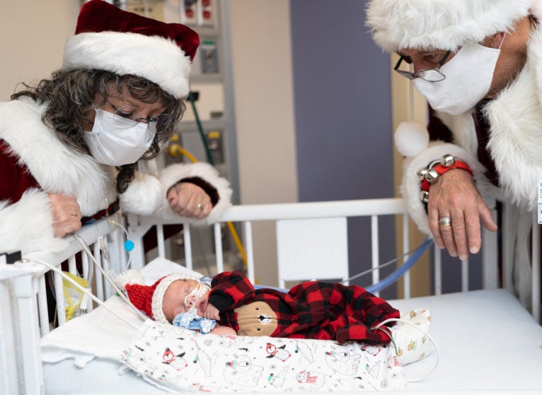 santa in the nicu