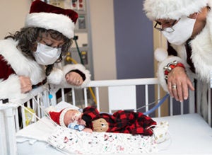 santa in the nicu