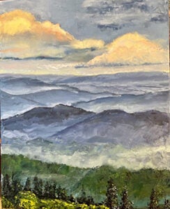 blue ridge mountains, by buzz glover