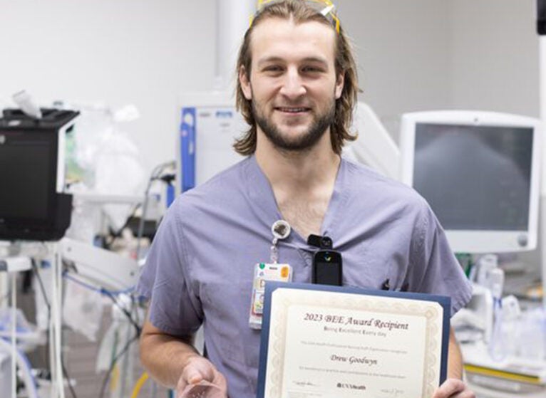 BEE Award Drew Goodwyn Emergency Department Technician