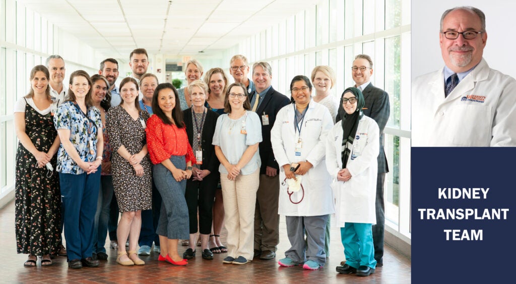 kidney transplant team