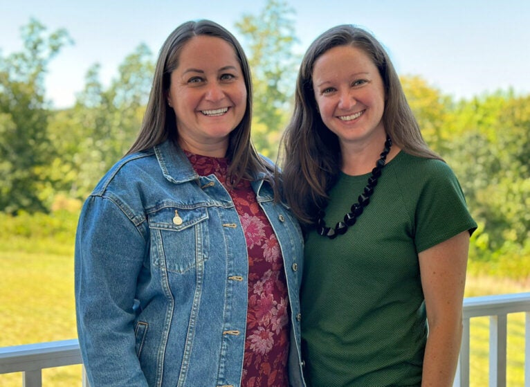 (l-r) Erin Thompson, BSN, RN, and Alison Poeppel, MSN, RN