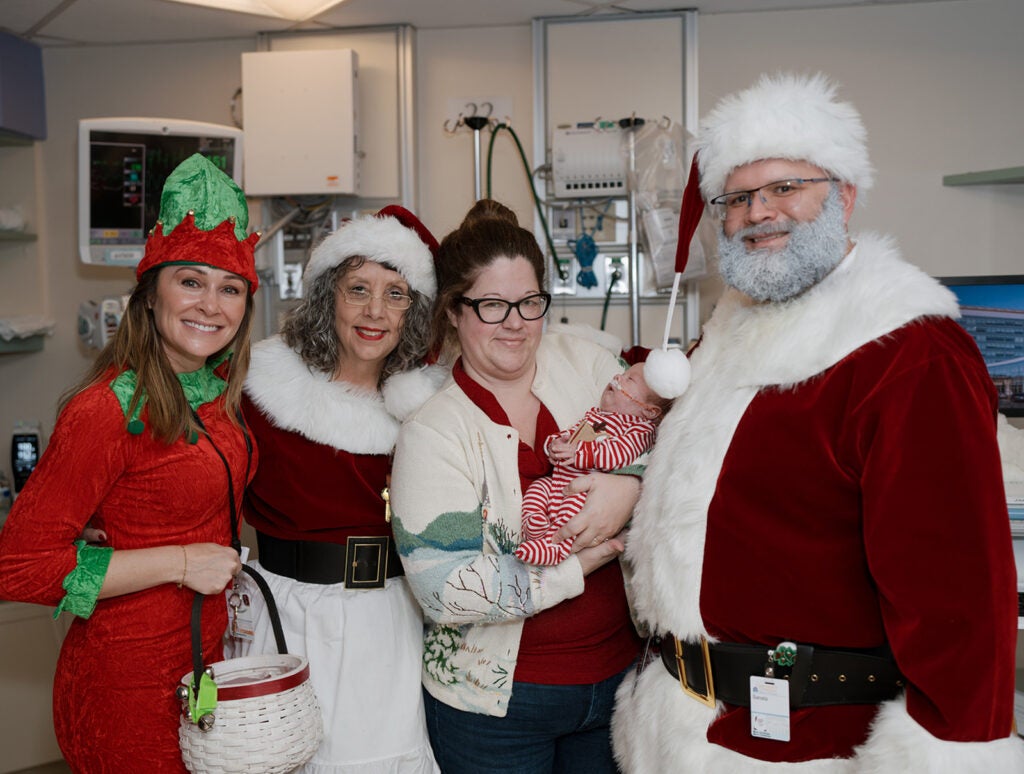 Santa Visits the NICU