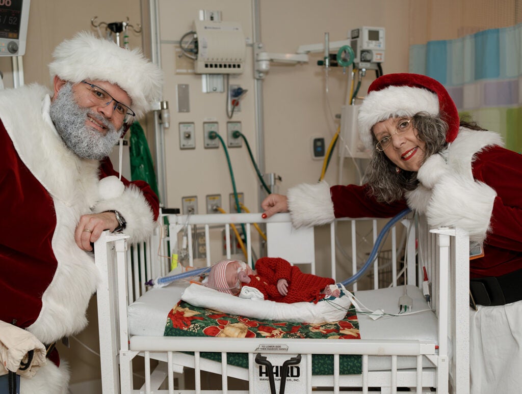 Santa Visits the NICU