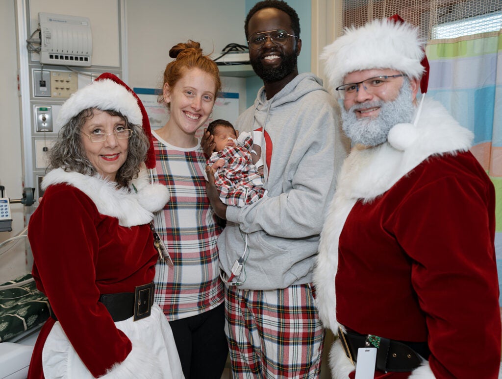 Santa Visits the NICU