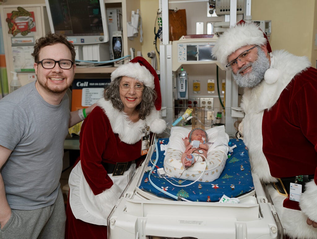 Santa Visits the NICU