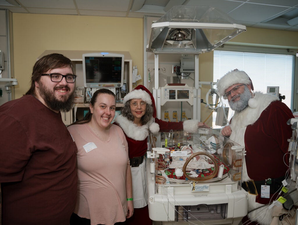 Santa Visits the NICU