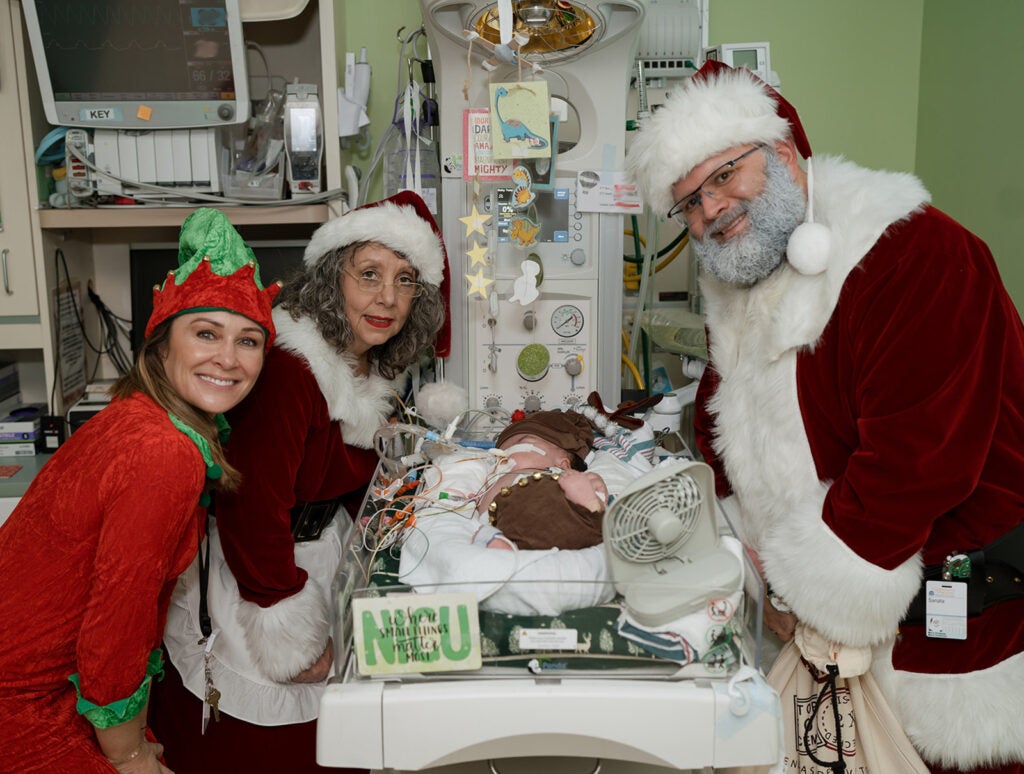 Santa Visits the NICU