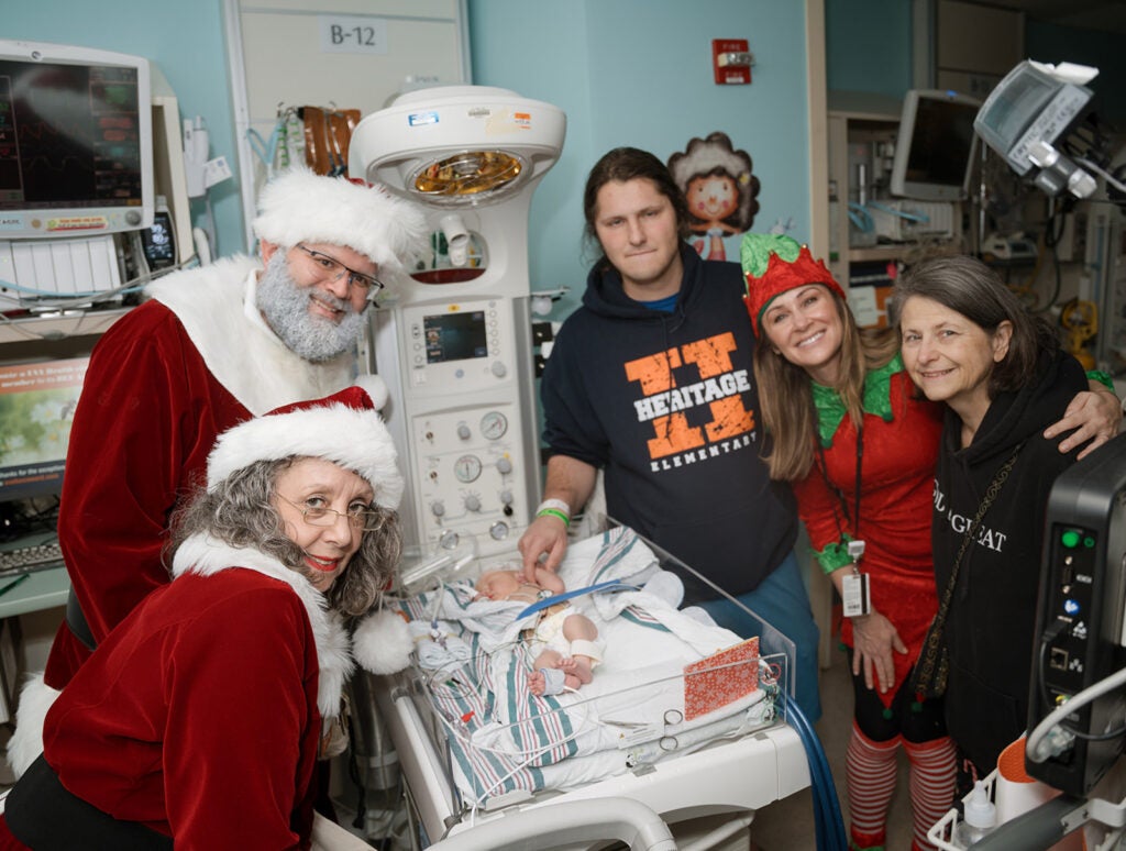 Santa Visits the NICU