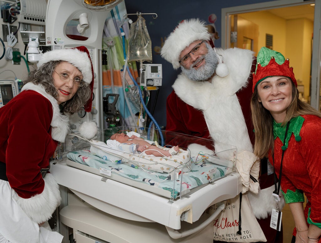 Santa Visits the NICU