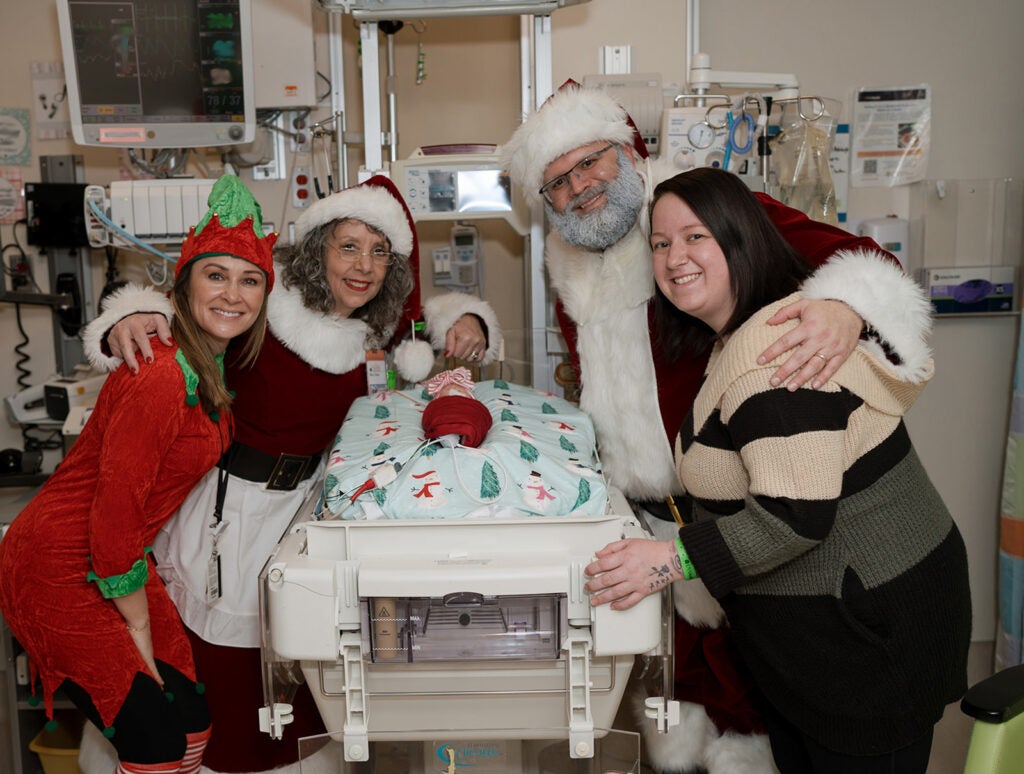 Santa Visits the NICU