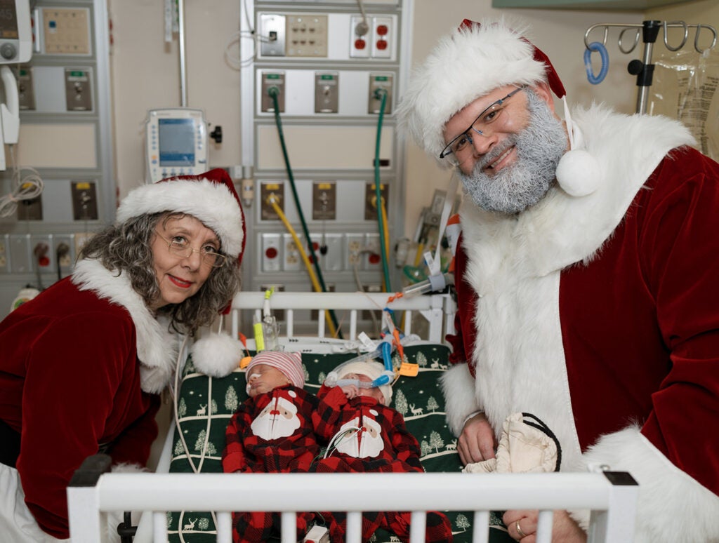 Santa Visits the NICU