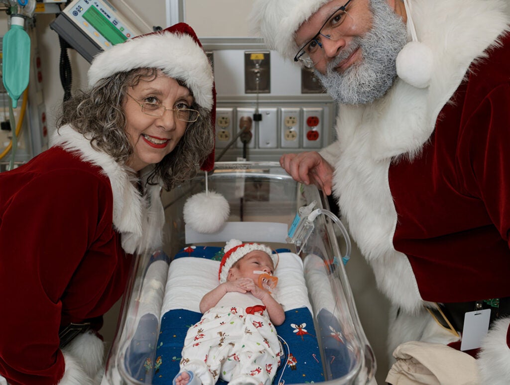 Santa Visits the NICU