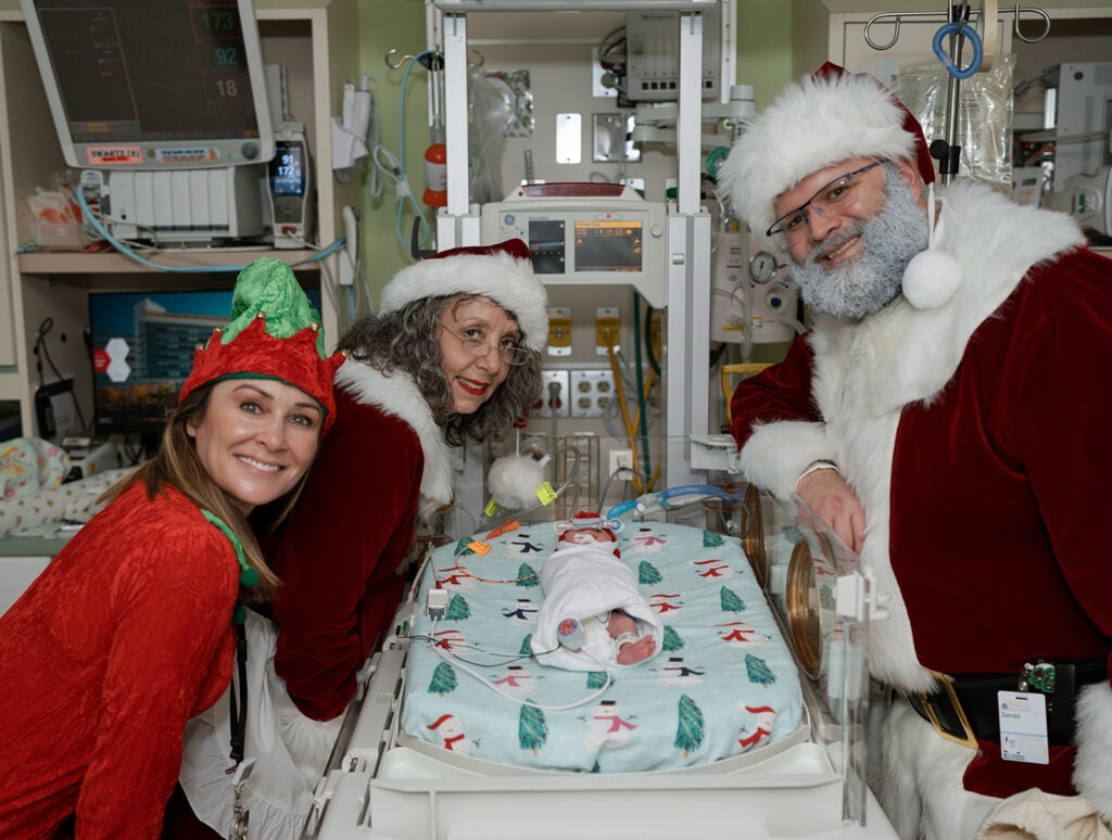 Santa Visits the NICU