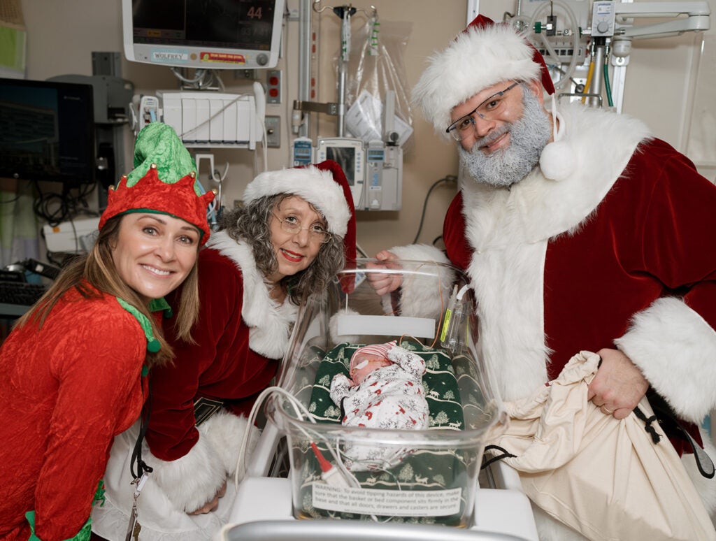 Santa Visits the NICU