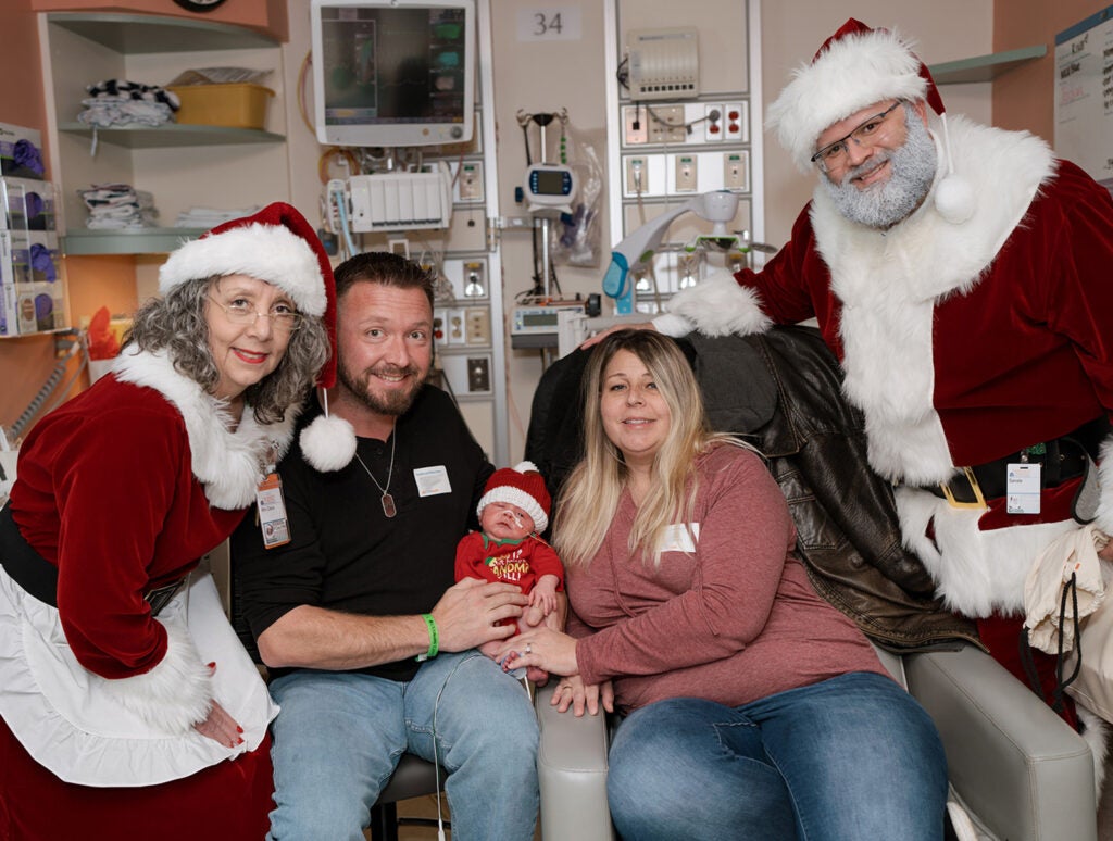 Santa Visits the NICU