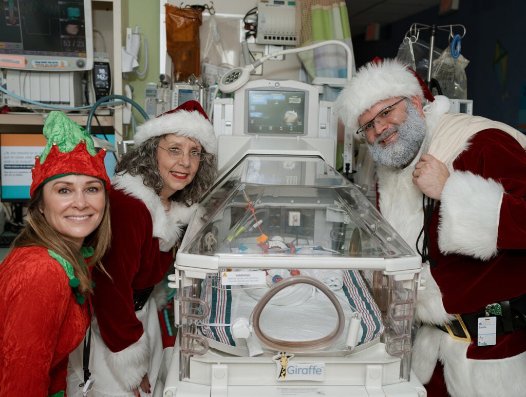 Santa Visits the NICU