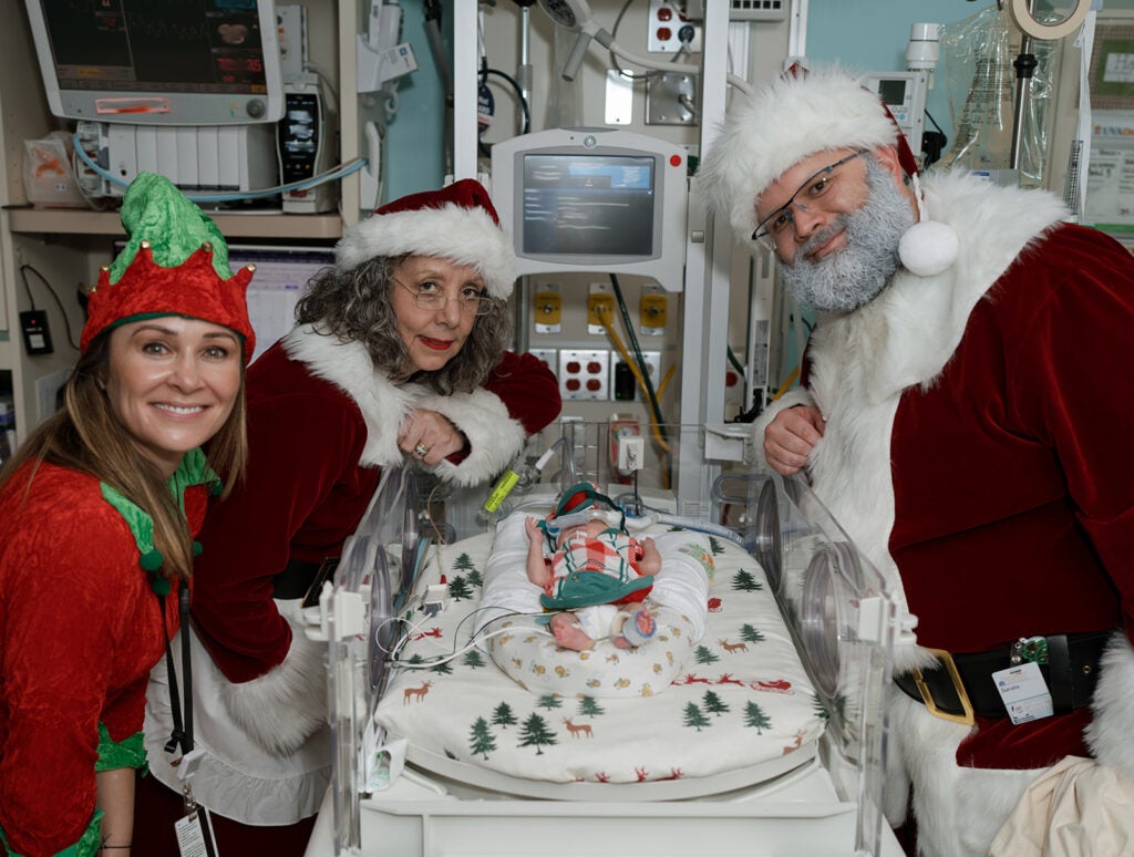 Santa Visits the NICU