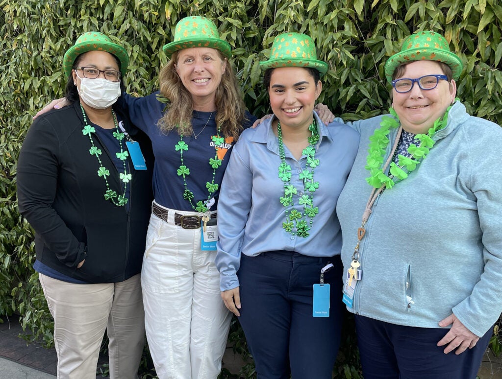 Clinical social workers at Emily Couric Clinical Cancer Center