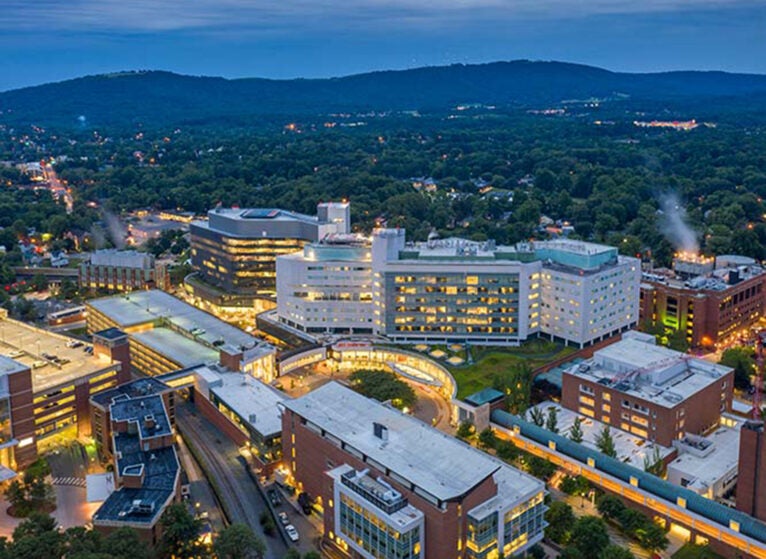 aerial of UVA Health