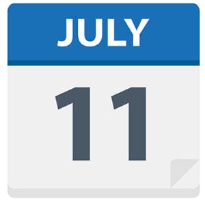 July 11 - Calendar Icon - Vector Illustration