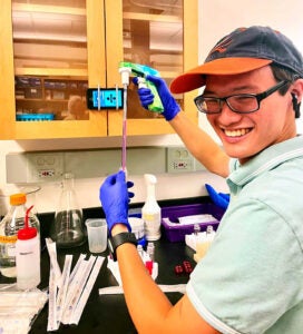 Vinh plans a career in medical research, particularly cancer research. (Contributed photo)
