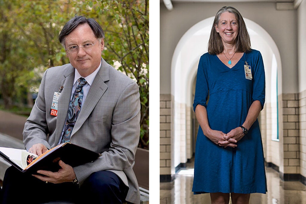 Wisdom and Well-being co-founders Richard Westphal and Dr. Peggy Plews-Ogan.