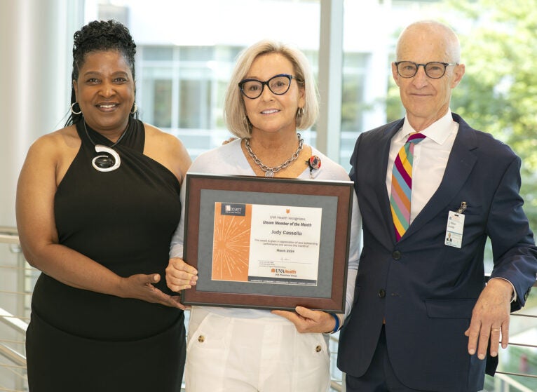 UVA Health Uteam Member of the Month_Judy Casella