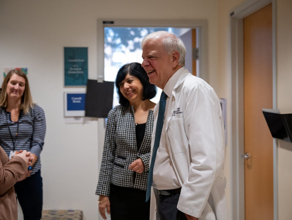 Dr. Craig Kent on rounds to celebrate UVA Children's Hospital ranked #1!