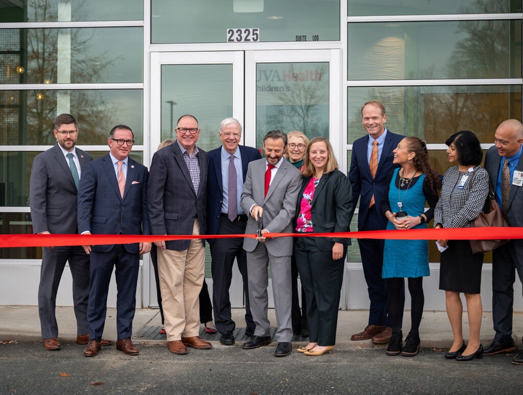 Ribbon Cutting ceremony for new UVA Health Children's Neurodevelopmental & Behavioral Health clinic in Riverside.