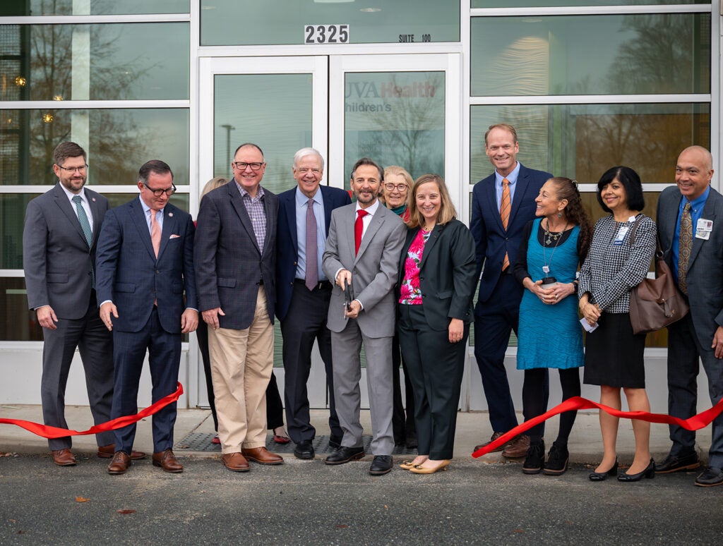 Ribbon Cutting ceremony for new UVA Health Children's Neurodevelopmental & Behavioral Health clinic in Riverside.