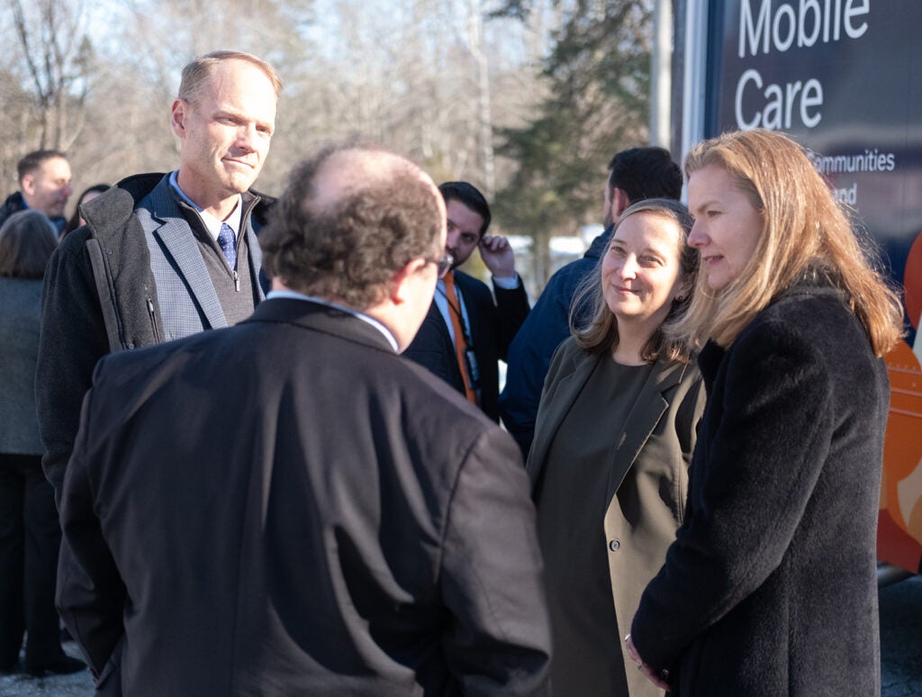 Mobile Care unit ribbon cutting