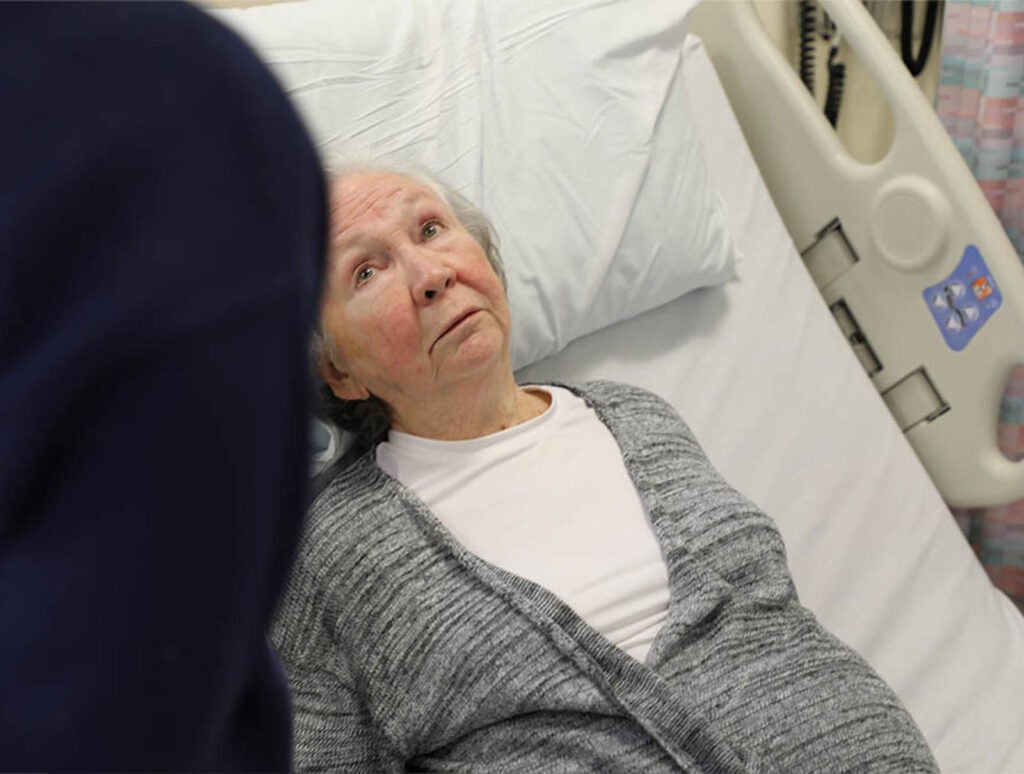 Across 2024, simulation faculty members developed/deployed three new simulations, including one involving practice for end-of-life care at a nursing facility called "Harmony Haven" . . .