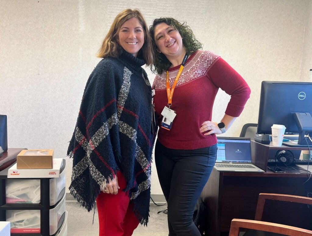 UVA Community Health team members Melissa Clark, RN, Manager, Ambulatory Clinical Operations; and Bethany Drake, Clinic Administrator, Urology.