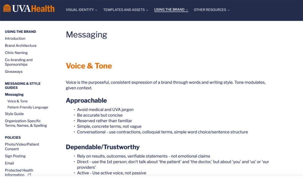 Brand site