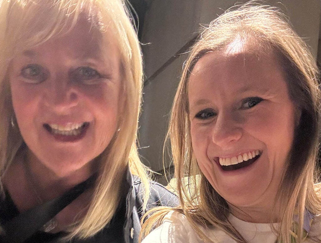 Linsey and her mom. From a family of healthcare professionals, Linsey's Aunt Katie and her grandmother are both nurses.