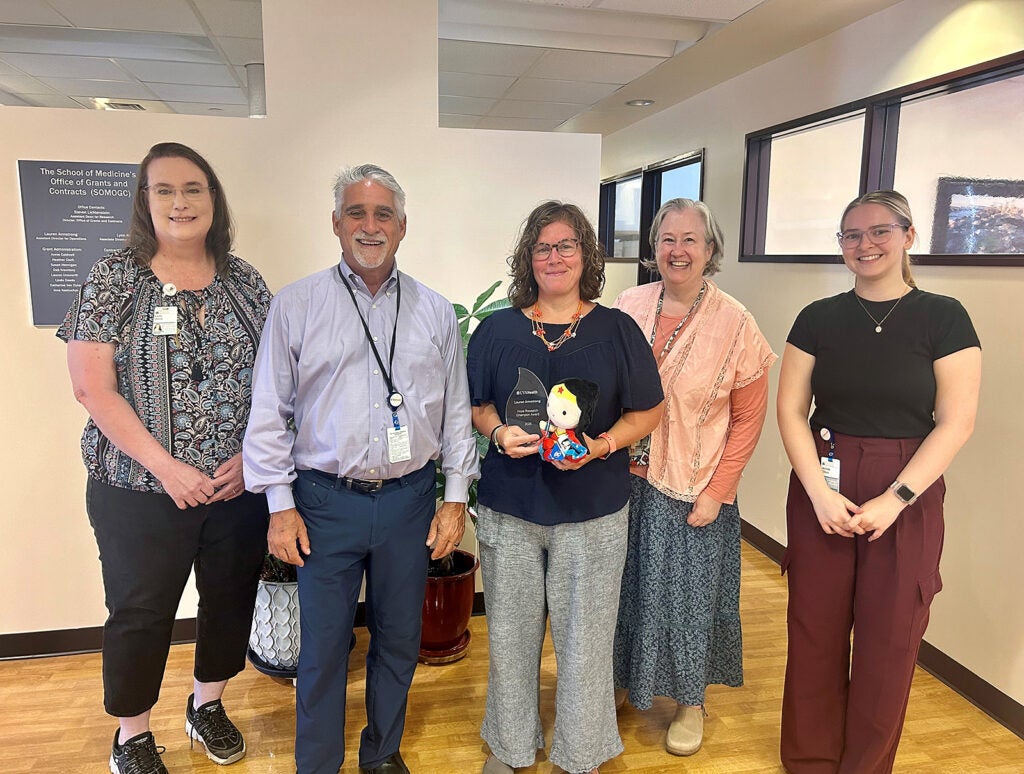 (l-r) Linda Deeds, Steven Lichtenstein, Lauren Armstrong , Susan Hennigan, and Michelle Zillioux.