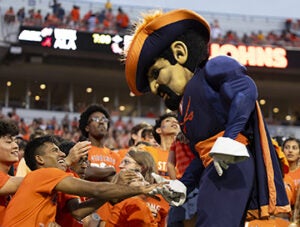 CavMan Photo by Jamie Holt/Virginia Athletics