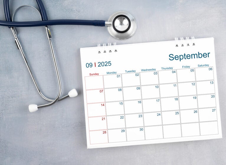 2025 calendar and stethoscope