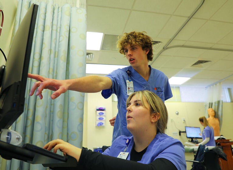 UVA nursing students
