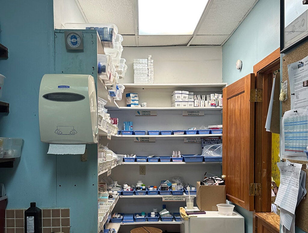 . . . got familiar with Clinica Esperanza's medication room . . .