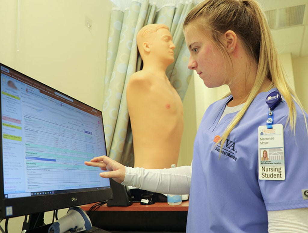 In the simulation, students completed basic EHR online IT training, and practicing both giving and receiving verbal handover of care, then tasked with reviewing a pretend patient's EHR.